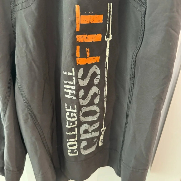 Lululemon Men’s Black Shorts College Hill CrossFit Logo size Medium gym workout - Picture 2 of 7